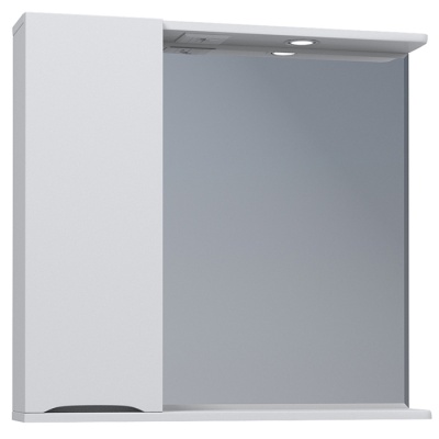 Зеркало со шкафом Vigo Minor 75 L с подсветкой Белое