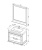 Тумба под раковину Aquanet Денвер 80 199211 Белый глянец