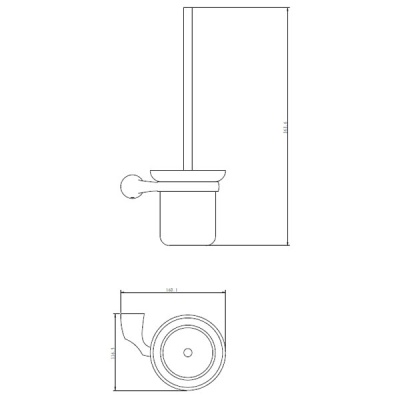 Ершик для унитаза Rush Devon DE75710 Хром