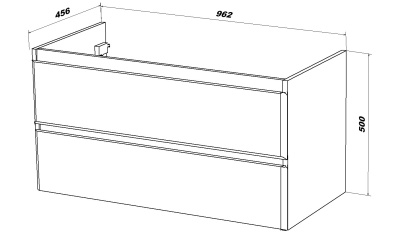 Комплект мебели для ванной San Star Arista 100 181.1-1.5.1.+641259+101.2-2.4.1. подвесной Белый