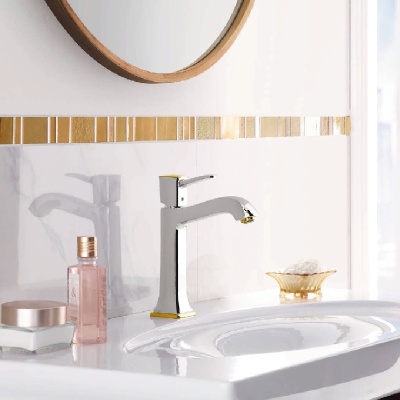 Смеситель для раковины Hansgrohe Metropol Classic 31302090 Хром Золото
