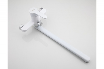 Смеситель для ванны Frap F224 универсальный Белый Хром