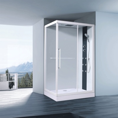 Душевая кабина Orans SR-86159 L 120x90 с гидромассажем профиль Белый задние стенки Белые
