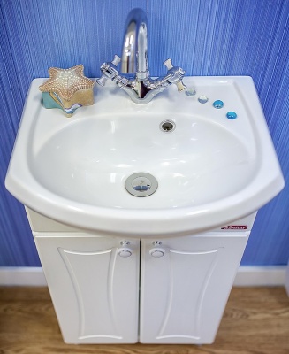 Тумба с раковиной Sanflor Карина 45 Н0000000679 Белая