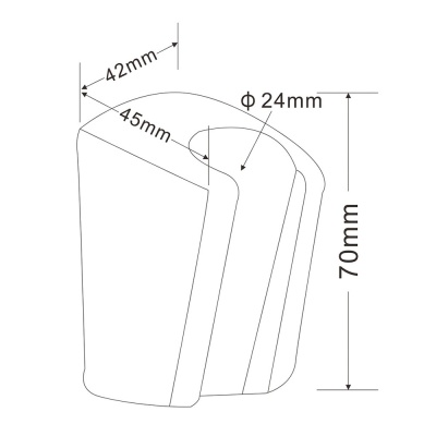 Держатель ручного душа Latuno L80023B Хром