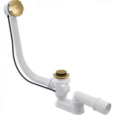 Слив-перелив Alcaplast A55GOLD-100 полуавтомат Золото Слив-перелив Alcaplast A55GOLD-100 полуавтомат Золото