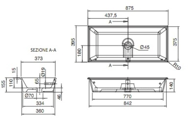 Раковина Scarabeo Gaia 8033 Белая