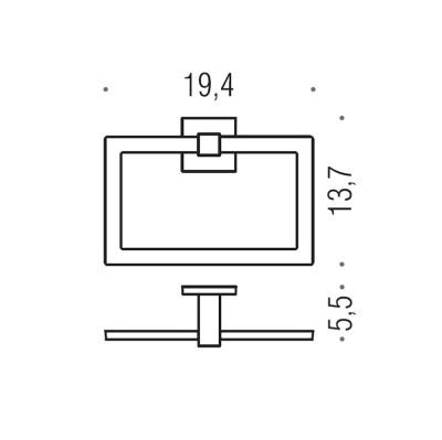 Кольцо для полотенец Colombo Design Basic Q B3731 Хром