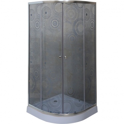 Душевой уголок Parly RGZ91 90х190 профиль Полированный алюминиевый стекло тонированное