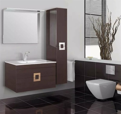 Тумба с раковиной SanVit Квадро Lux New 60 kkvadn060 с фактурой под дерево подвесная Акация светлая