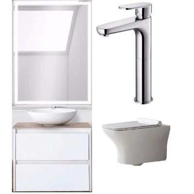 Комплект мебели для ванной BelBagno SET BB N11 Kraft 60 подвесной Bianco Opaco