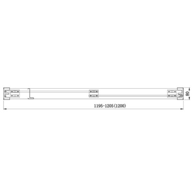 Душевая дверь Aquanet Delta NPD6122 120 00183215 профиль Хром стекло прозрачное