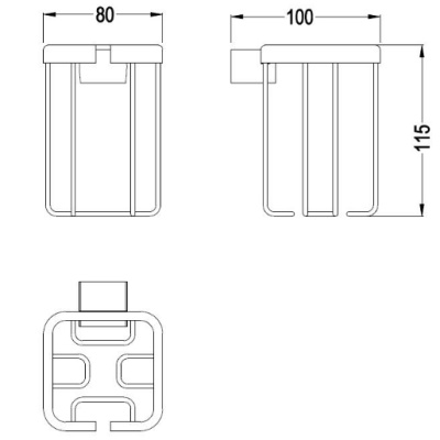Держатель освежителя воздуха Schein Elite 7057084 Хром