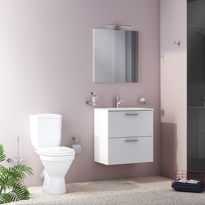 Унитаз-компакт Norm Blanc 9837B099-7201 с бачком и сиденьем Микролифт