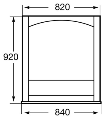 Зеркало Roca America 85 ZRU9302793 Орех