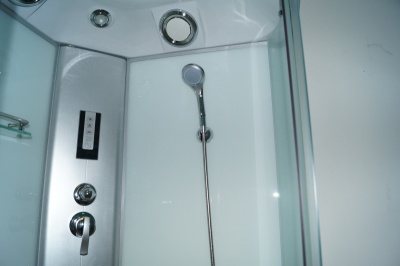 Душевая кабина Parly Bianco В90 90x215 профиль Сатин стекло матовое