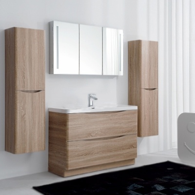 Тумба под раковину BelBagno Ancona-N 90 ANCONA-N-900-2C-SO-WO подвесная Rovere bianco
