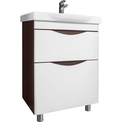 Тумба под раковину AM.PM Like 65 M80FSX0652VF Белая/венге