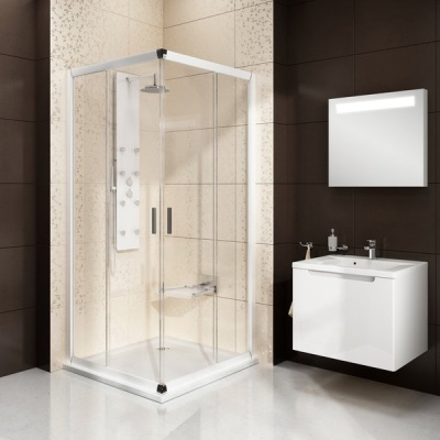 Душевая панель Ravak Totem Jet Glass X01452 с гидромассажем Хром Белый