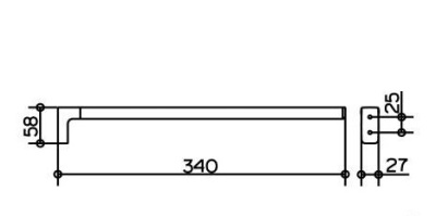 Полотенцедержатель Keuco Collection Moll 12722 010000 Хром