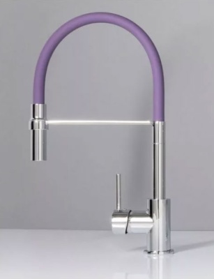Смеситель для кухни Aquanet FF6215 189338 Хром Фиолетовый