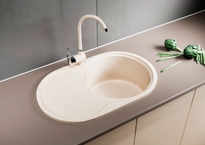 Кухонная мойка Mixline ML-GM29-328 537694 Бежевая