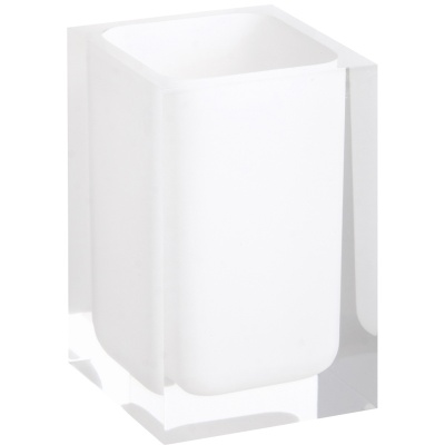 Стакан для зубных щеток Bemeta Vista 120111026-104 Белый Стакан для зубных щеток Bemeta Vista 120111026-104 Белый