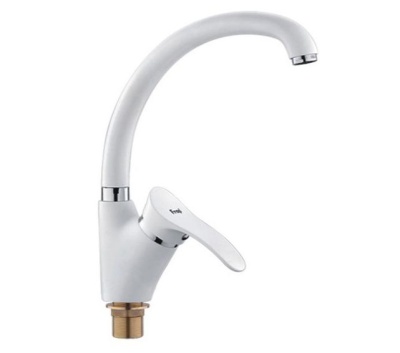 Смеситель для кухни Frap F4101 на гайке Белый