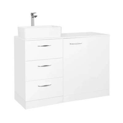 Тумба под раковину Style Line Берн Plus 120 ЛС-000010046 Белая