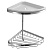 Угловая полка Colombo Design Angolare B9601.000 Хром