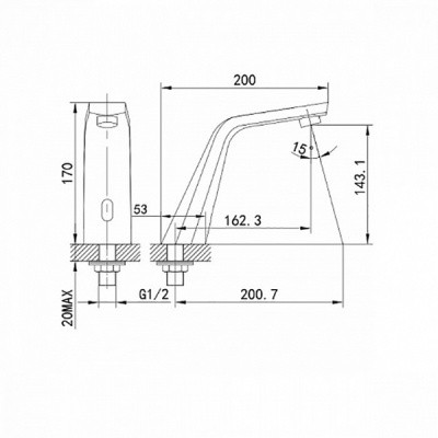 Смеситель для раковины Iddis 020SBSNi86 Хром