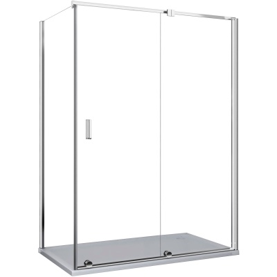 Душевой уголок Cerutti SPA Premiata-6 120x80 профиль Хром стекло прозрачное