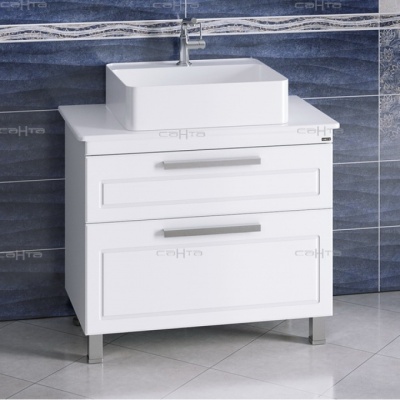 Тумба с раковиной СанТа Нептун 90 230008н Белая