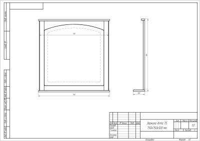 Зеркало Dreja Antia 75 99.0426 Белое