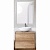 Комплект мебели для ванной BelBagno SET-KRAFT-600-RNN-CDEC-BB344-LOY со смесителем Rovere Nebrasca Nature, столешница - Cemento Decorato (с нанесением узора)
