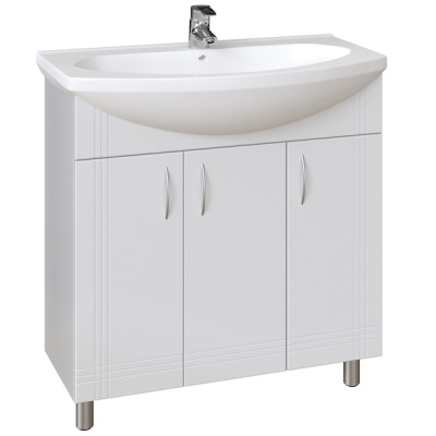 Тумба под раковину San Star Вольга 80 20.1-1.4.1. Белая