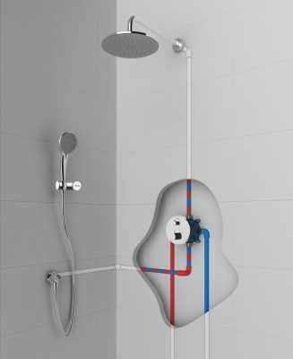 Душевая система AM.PM с термостатом Хром