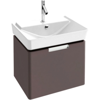 Тумба под раковину Jacob Delafon Reve 60 EB1130-G80 подвесная Светло-коричневая глянцевая