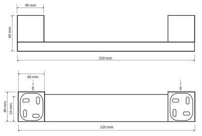Поручень Bemeta Nero 135507670 Черный матовый