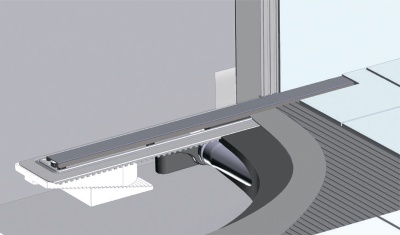 Душевой лоток Berges Wasserhaus C1 Norma 600 090137 с решеткой Матовый хром