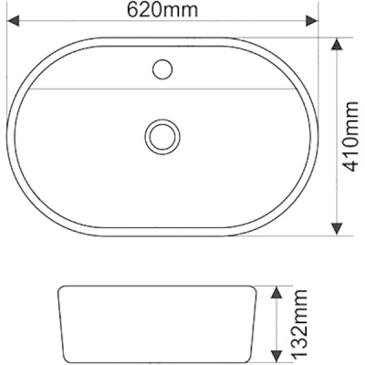 Раковина Melana 62 MLN-78325 Белая