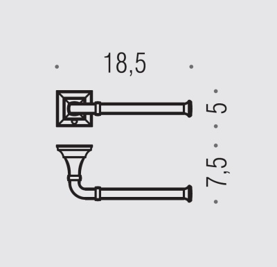 Держатель туалетной бумаги Colombo Design Portofino B3208 DX Хром