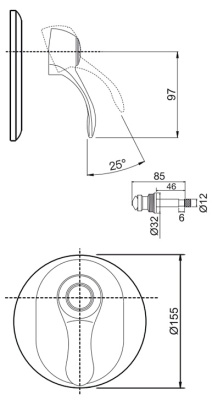 Смеситель для ванны Fima Carlo Frattini Lamp F3309X2CR Хром Смеситель для ванны Fima Carlo Frattini Lamp F3309X2CR Хром
