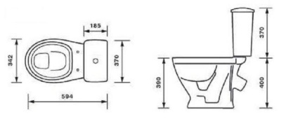 Унитаз Оскольская Керамика Радуга 216000 Белый
