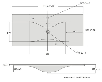Тумба с раковиной SanVit Новелла Lux New 120 в цвете Ral подвесная Черный глянец