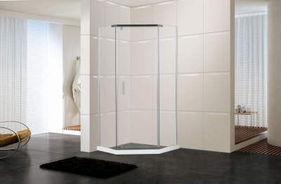 Душевой уголок Parly ZPE91T 90х90 профиль Хром стекло прозрачное