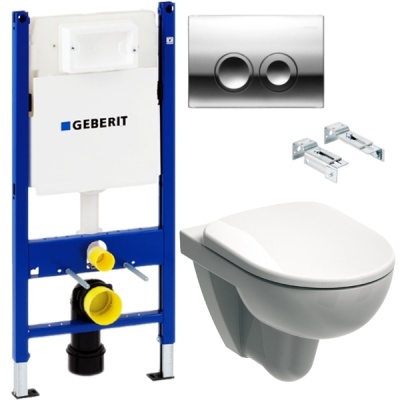 Комплект унитаза Geberit Selnova 500.265.01.1 с инсталляцией Duofix Delta UP100 458.124.21.1 с сиденьем Микролифт и клавишей смыва Хром