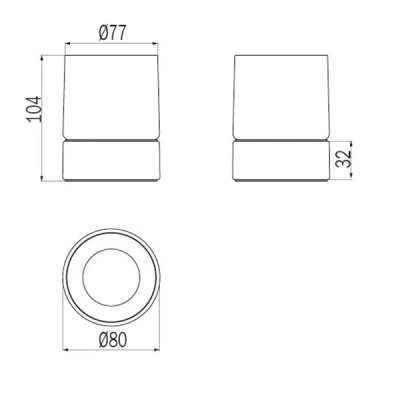 Стакан для зубных щеток Inda Mito A20010CR21 Хром