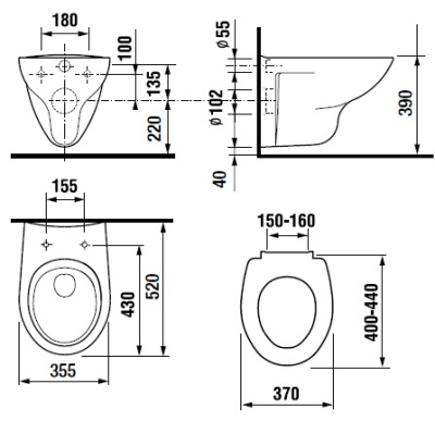 Комплект унитаза Roca Mateo 346200000 с инсталляцией Berges Wasserhaus Novum L3 040213 с крышкой-сиденьем и клавишей смыва Глянцевый хром