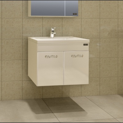 Тумба с раковиной СанТа Ливерпуль 60 подвесная Белая